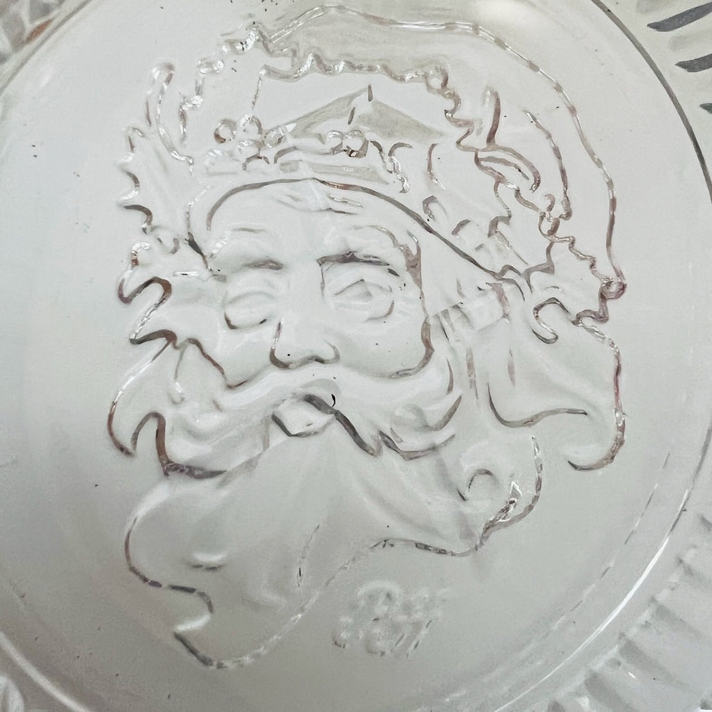 Vintage Princess House Lead Crystal Santa Coasters Crystal Coasters