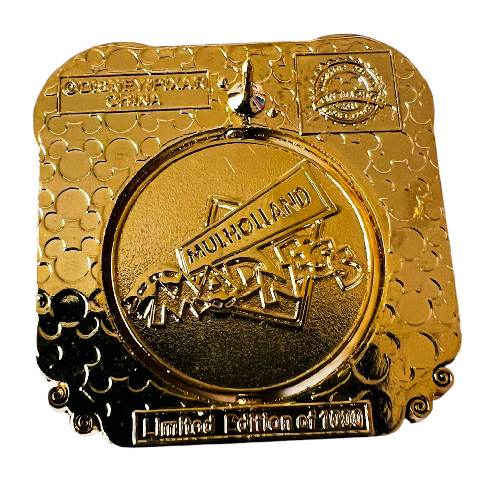 Disney DLR Then and Now Mulholland Madness to Goofy's Sky School Attraction LE 1000 Pin