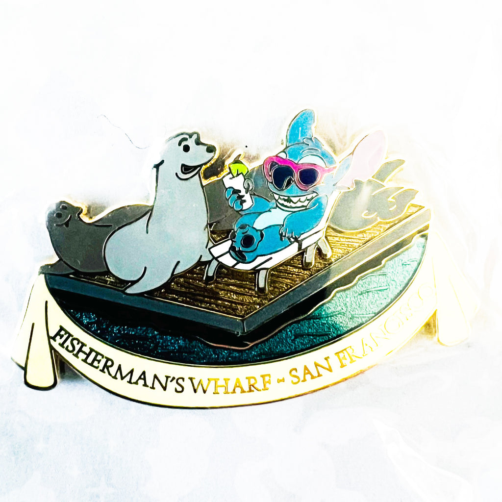 Disney Stitch San Francisco Sea Lion Fisherman's Wharf Pin