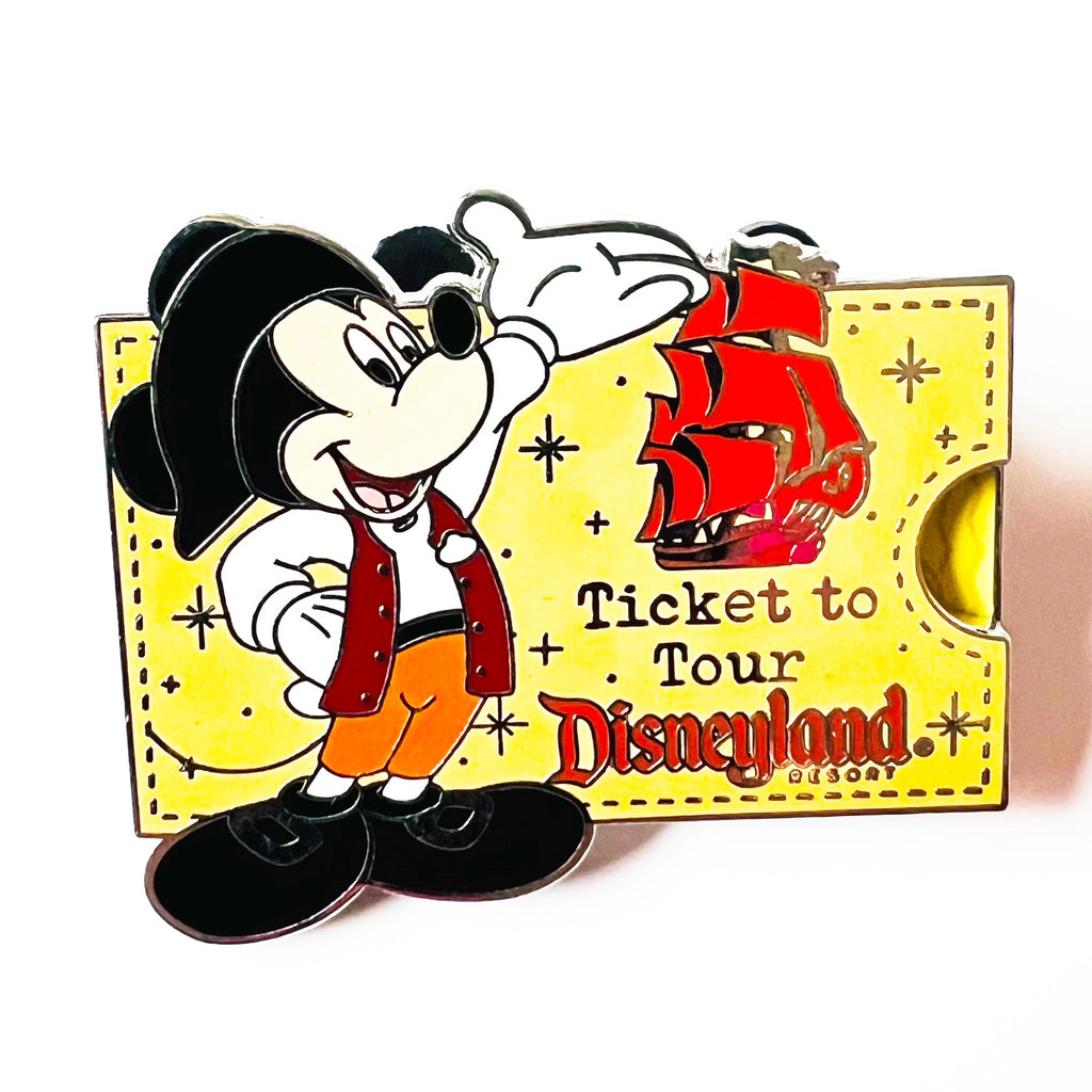 Disneyland Columbia Mickey Mouse Ticket to Tour Limited Edition Pin
