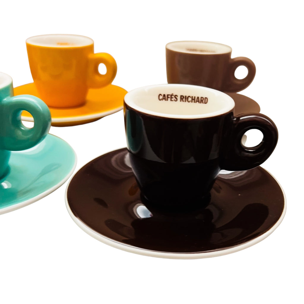 Cafés Richard Espresso Cup and Saucer 6/Set