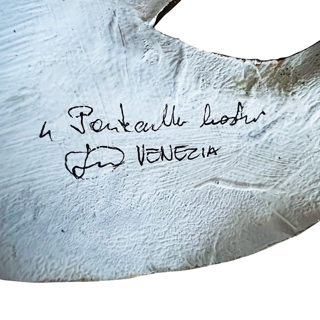 Venetian Handmade Paper Mache Mardi Gras Cat Masquerade Mask