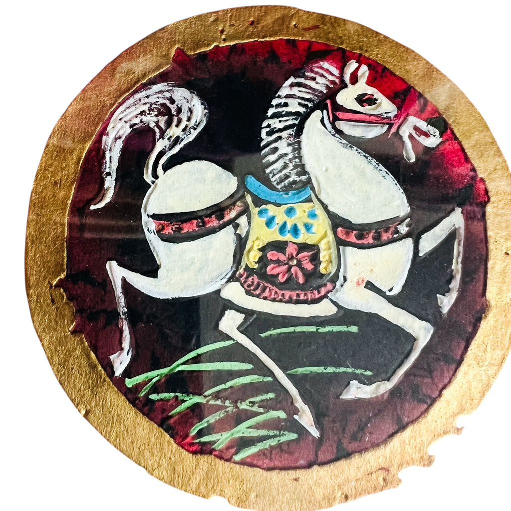 C T Wong Chinese Zodiac Year of the Horse Graphic Art Print Glass Framed Art