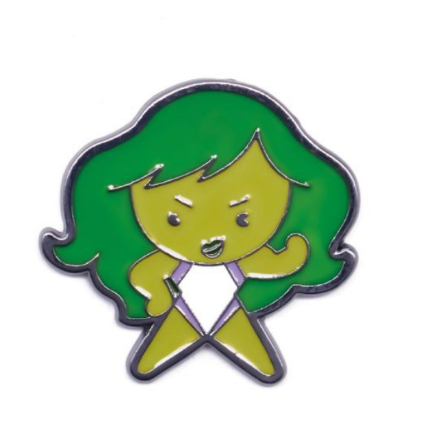 Disney Marvel Avengers She Hulk Kawaii Art Collection Pin
