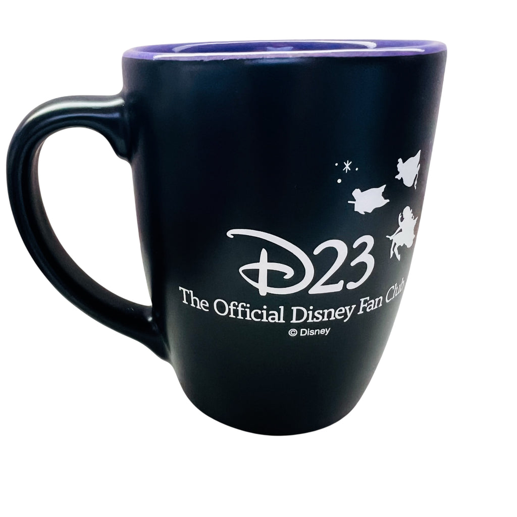 Disney D23 Official Fan Club Black and Purple Mug