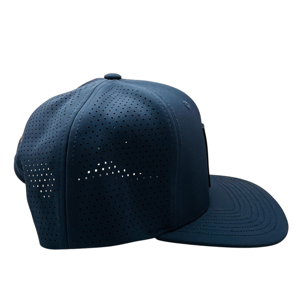 Branded Bills Construction Worker Logo Blue Cap Mesh SnapBack Hat