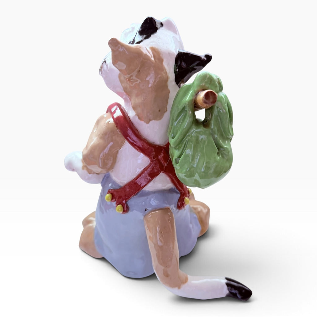 Vintage Hand-Painted Ceramic Signed Ezell Figure