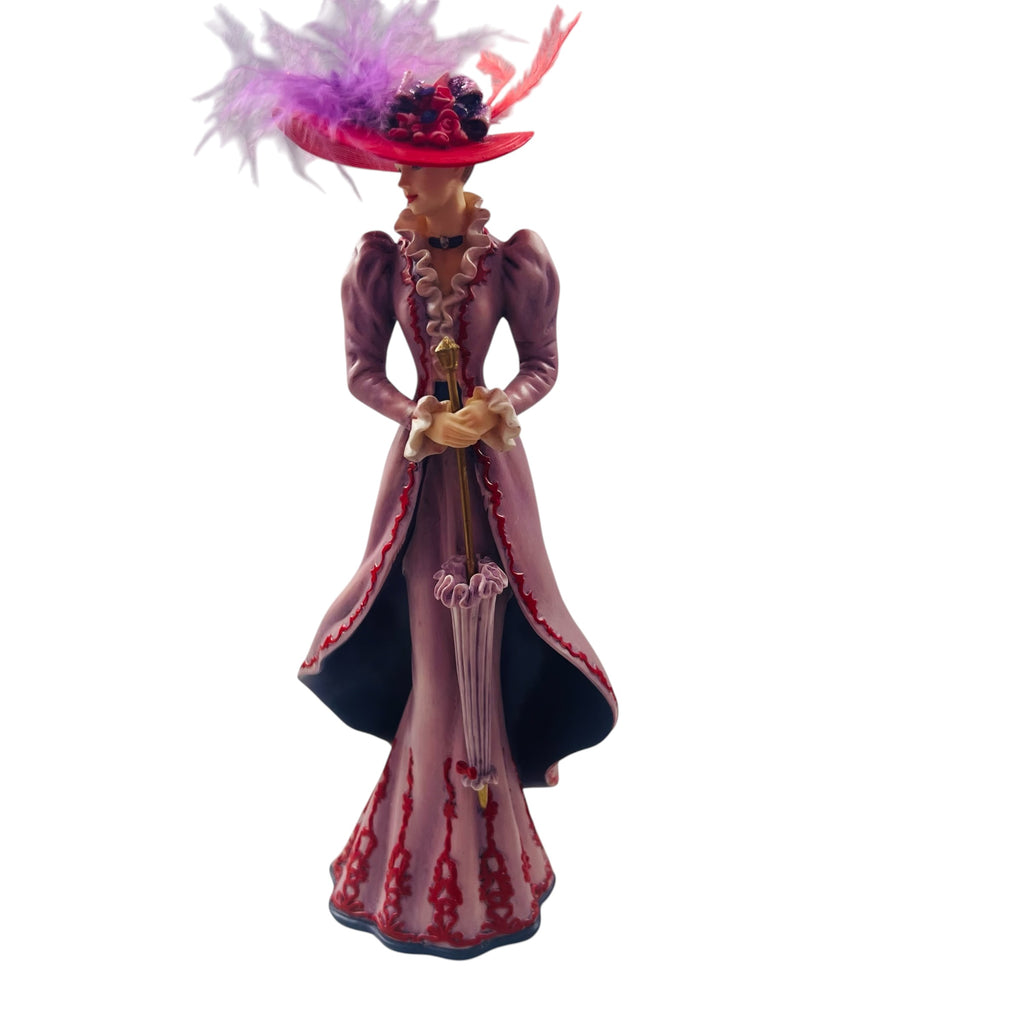 Thomas Kinkade Tea For Three Portraits of Style & Grace Woman Figurine