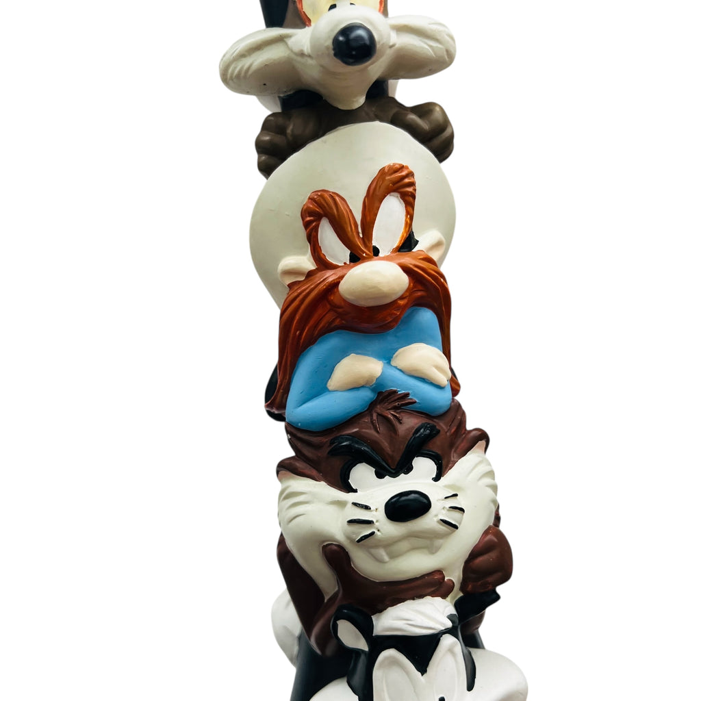 Warner Bros Studio Store Looney Tunes Totem Pole Candle Stick Holder