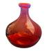 Vintage Art Glass Tangerine Ted Vibrant Red Glass Vase