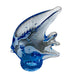Vintage Blue Angel Fish Hand Blown Glass Controlled Bubble Figurine