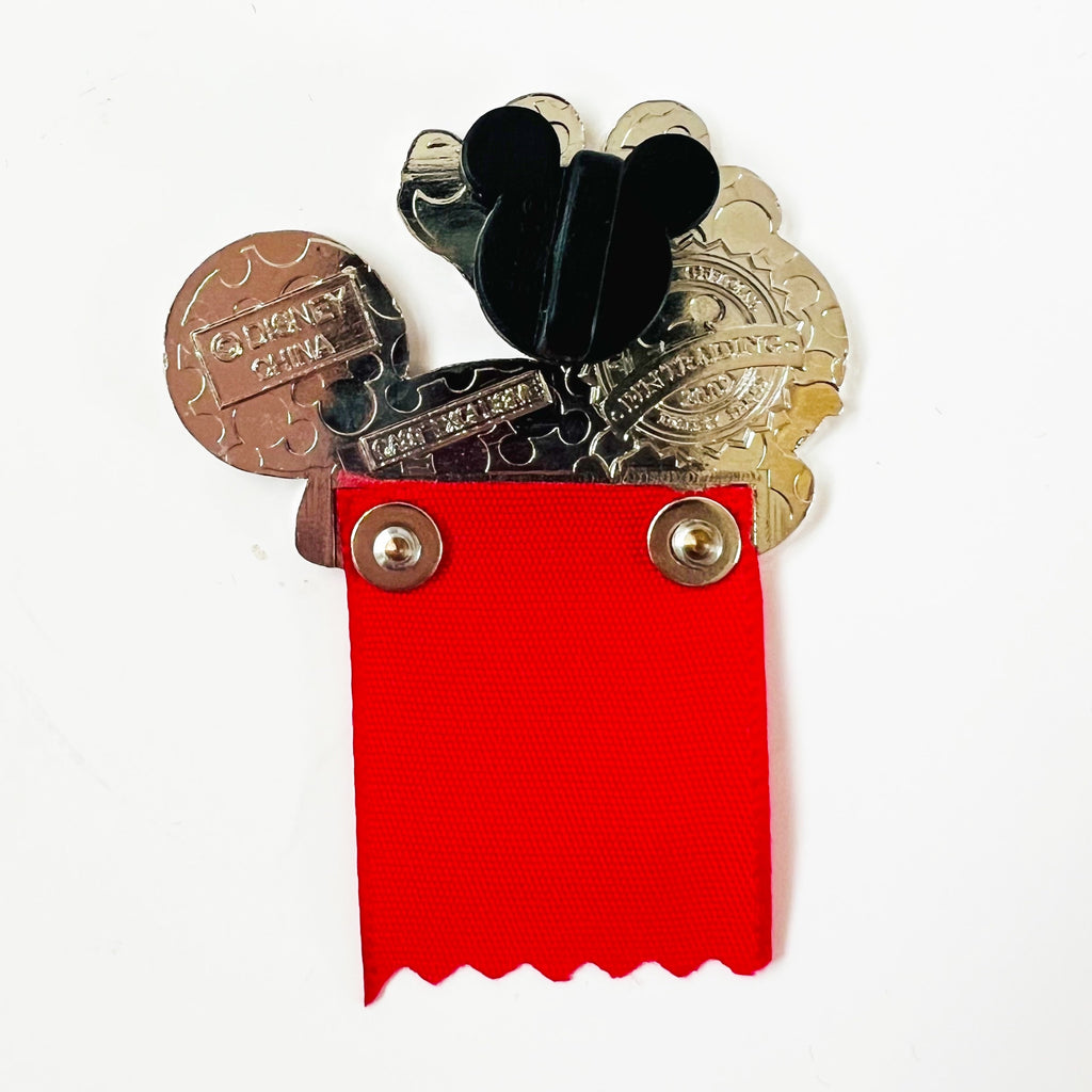 Disney Mickey Mouse Hat Cast Member Earned My Ears Banner Pin