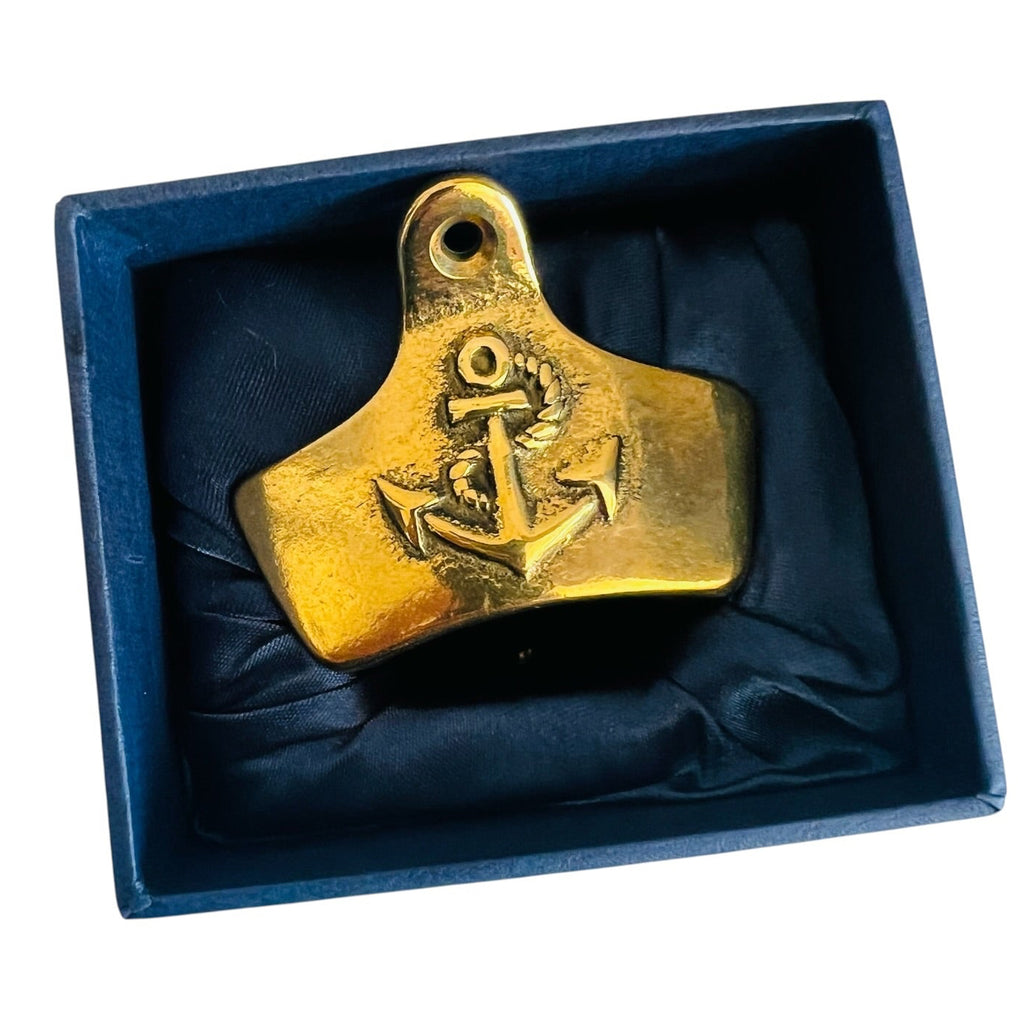 WEST MARINE Nautical Brass Bulkhead Bottle Opener