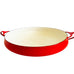 Vintage Dansk Kobenstyle Enamel Paella Pan 13 1/8” Red JHQ Made In Denmark
