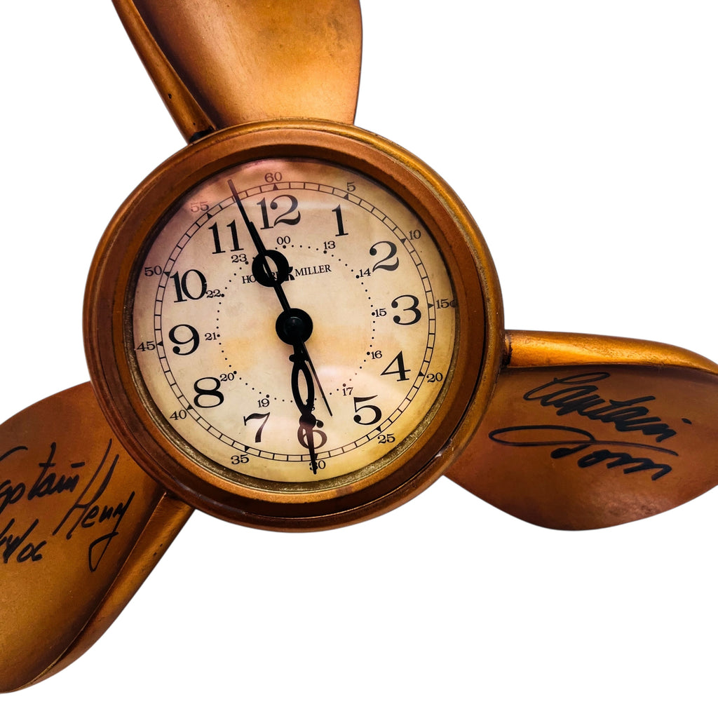 Disney Cruise Lines Howard Miller Propeller Alarm Clock Wall Hanging Signed