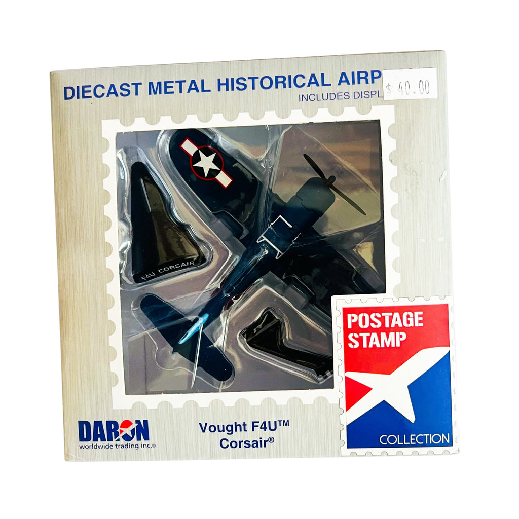 Daron Postage Stamp Collection F4U Corsair Diecast Model with Display