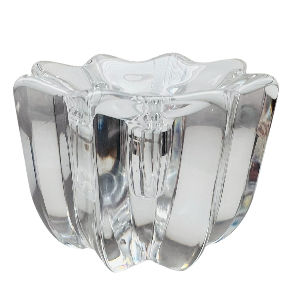 Orrefors Crystal Glass Candle Holder
