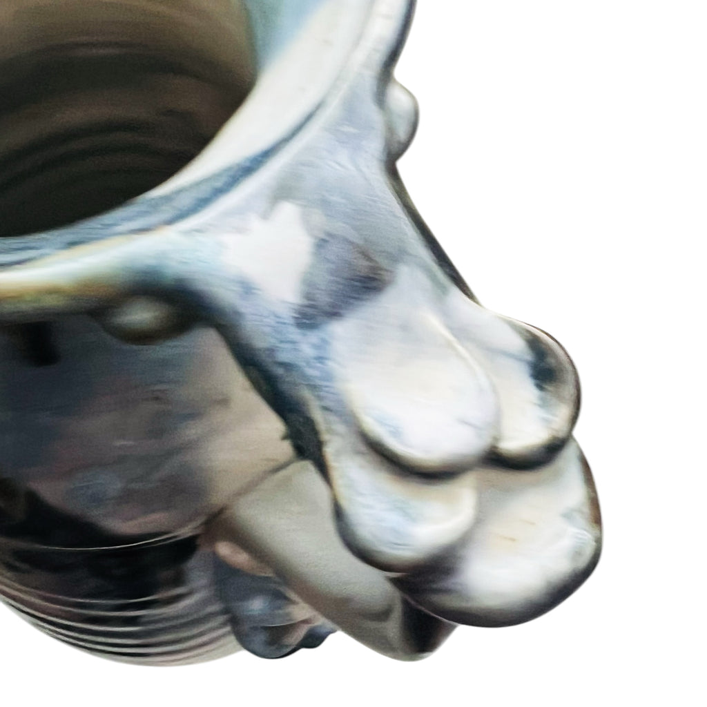 Vintage Buie 1992 Glaze 3 Handle Pottery Signed Vase