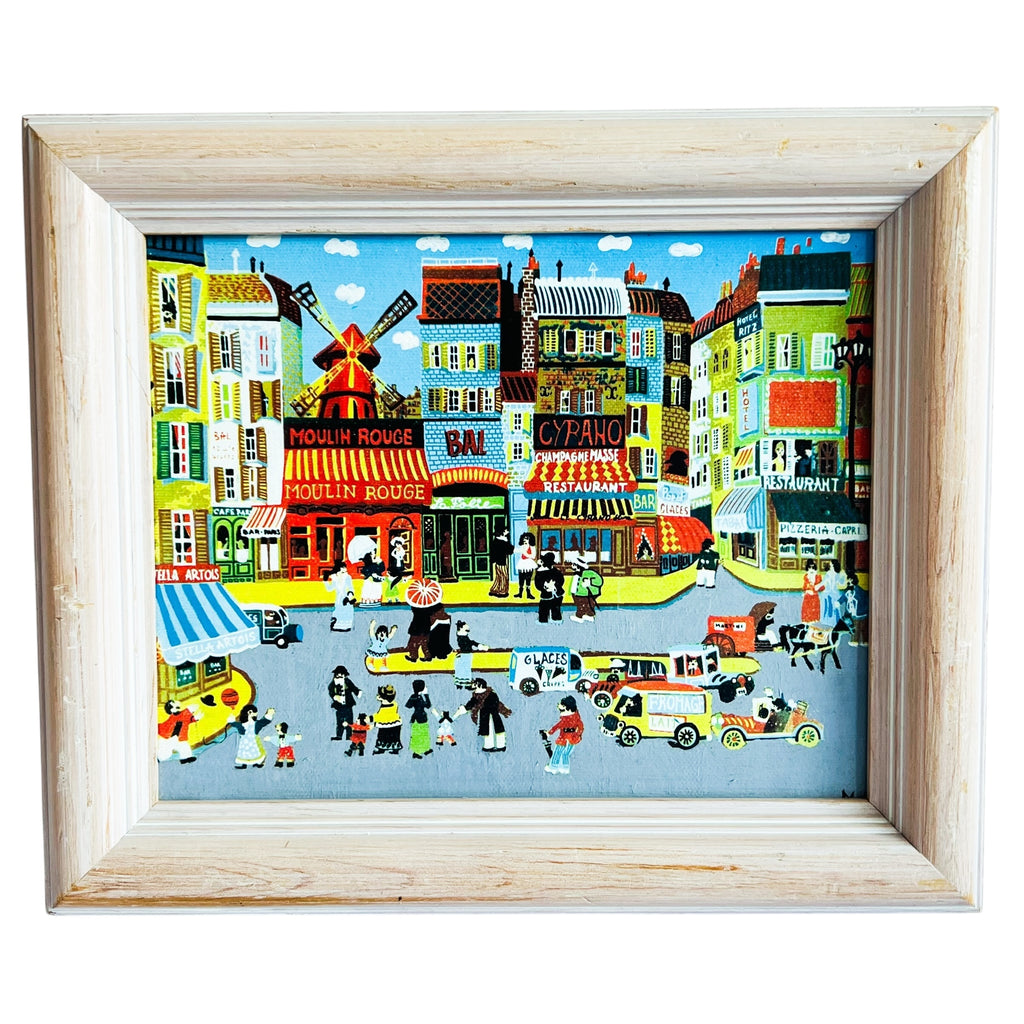 Vintage Paris MOULIN ROUGE Canvas Wall Art