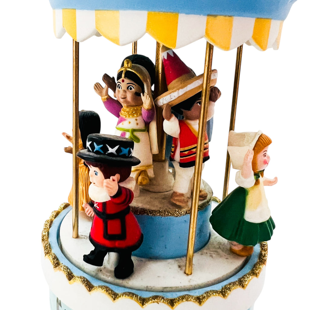 Vintage Disney Hallmark It’s a Small World Windup Music & Motion Ornament