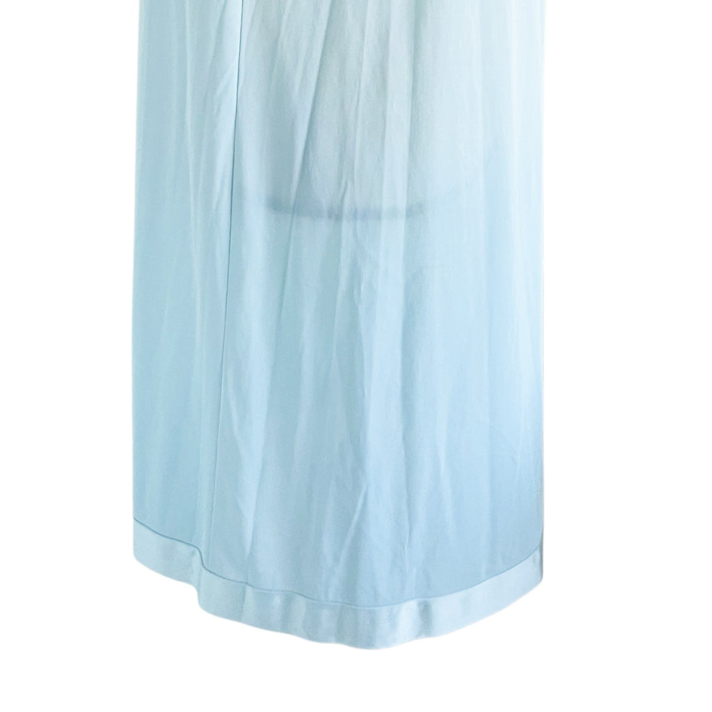 Vintage Vanity Fair V Neck Satin Sleeveless Short Nightgown