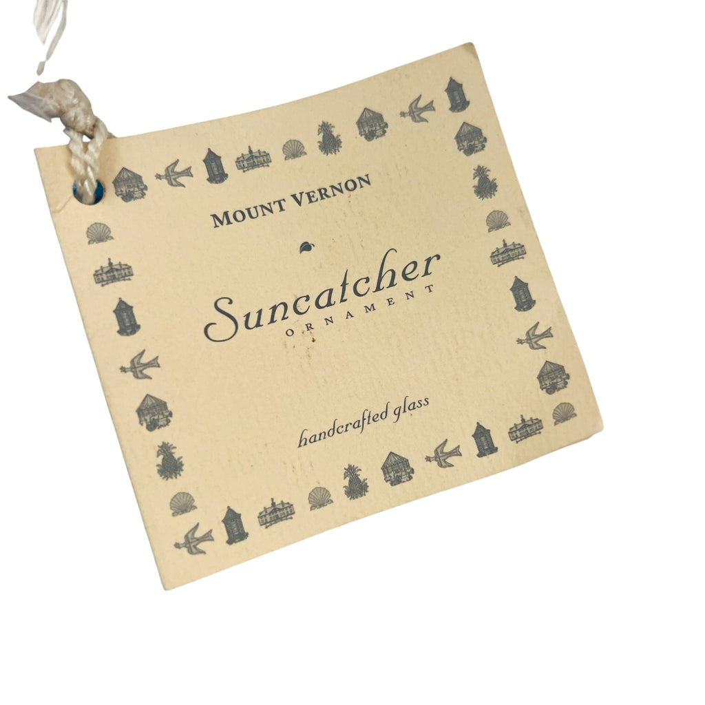 Suncatcher Mount Vernon Glass Hanging Ornament