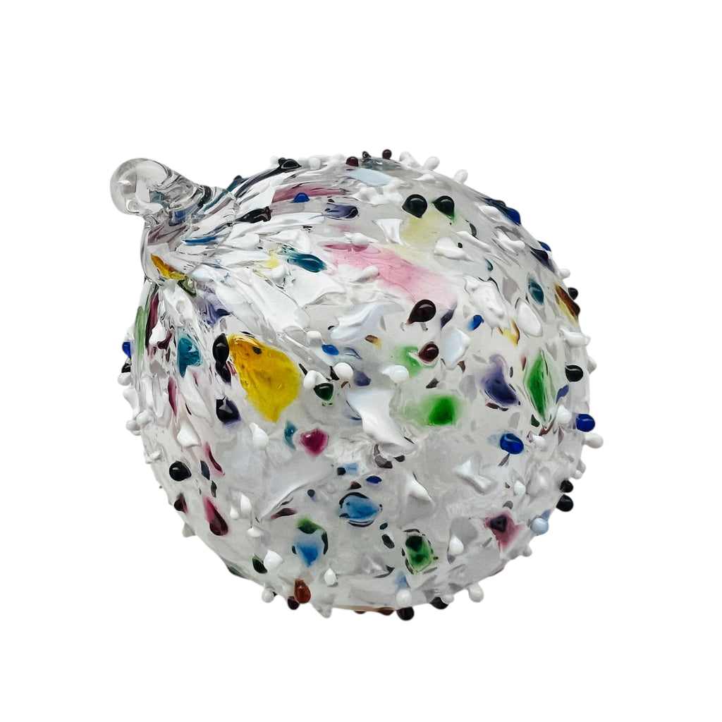 Studio Art Glass Christmas Rock Candy Holiday Ornament