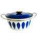 Cathrineholm Midcentury Cobalt Blue Lotus Dutch Oven Pot with Lid