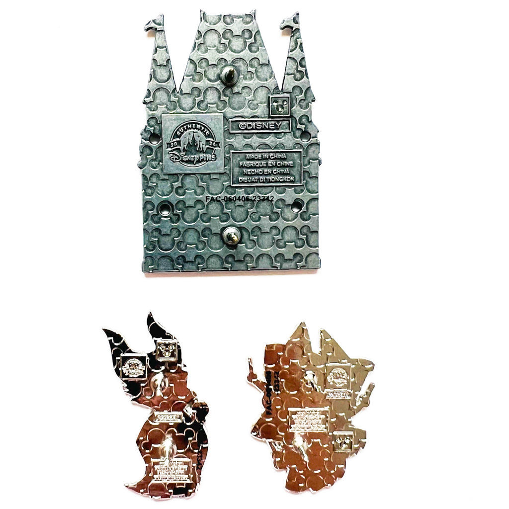Disney Sleeping Beauty Castle Maleficent and Good Fairies Build A Pin
