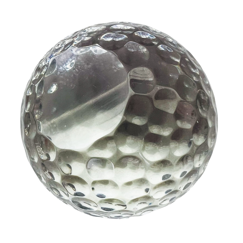 Vintage Fine Cut Crystal Golf Ball Paperweight