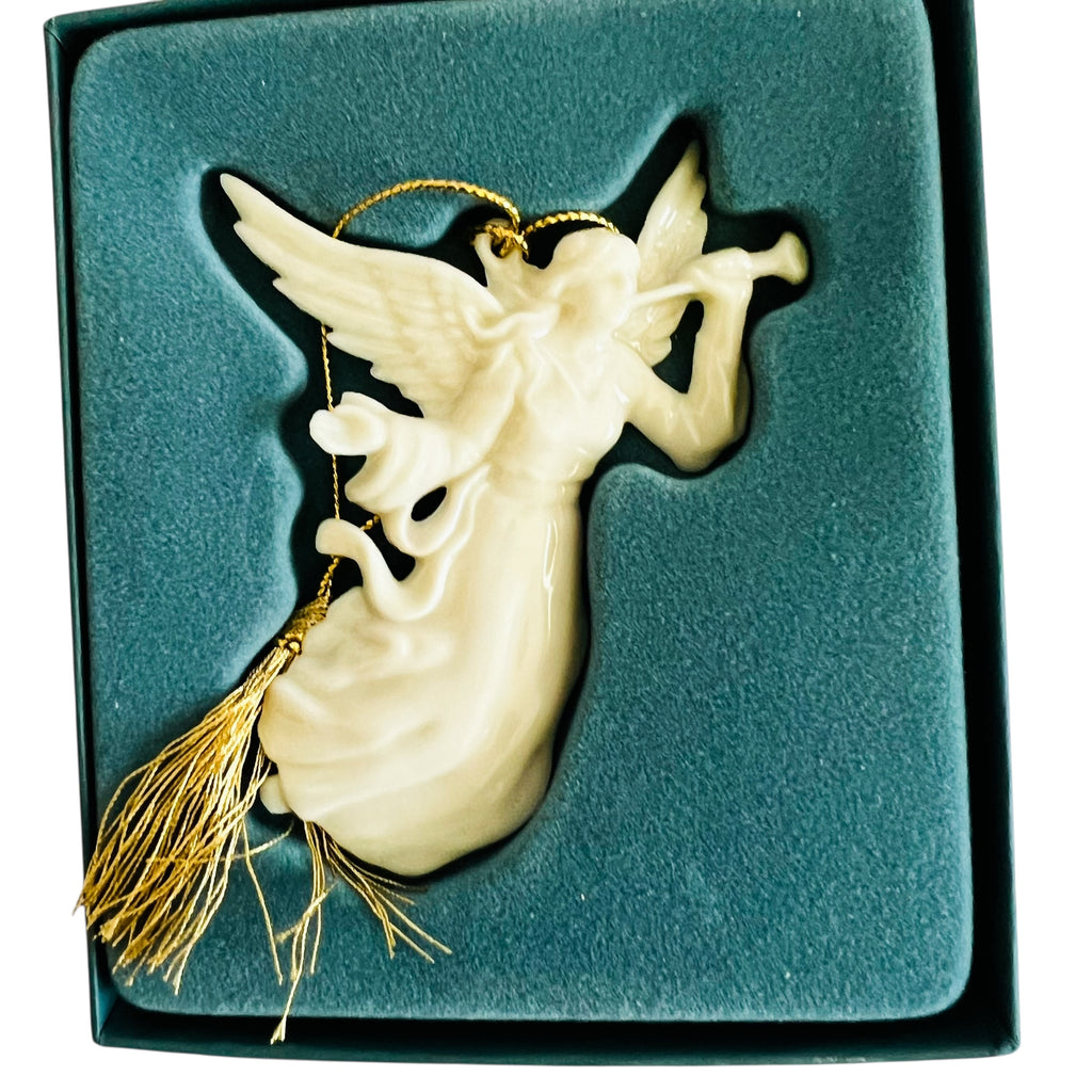 Lenox Renaissance Angel With Horn Christmas Ornament