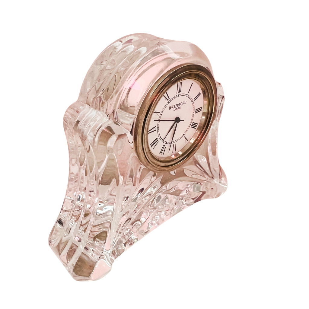 Vintage WATERFORD Crystal Abbey Desk Clock