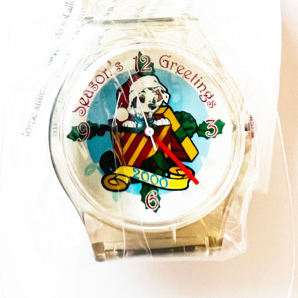 Vintage Disneyland Cast Exclusive Christmas 2000 LE 3000 Dalmatian Puppy Watch