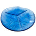 Vintage MCM Cobalt Blue Art Glass Divider Serving Plate