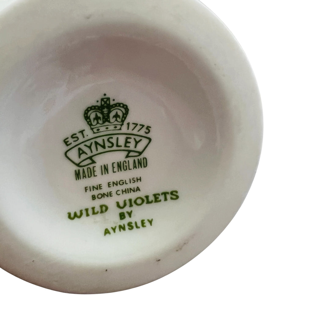 Vintage Aynsley WILD VIOLETS Porcelain Made in England Vase