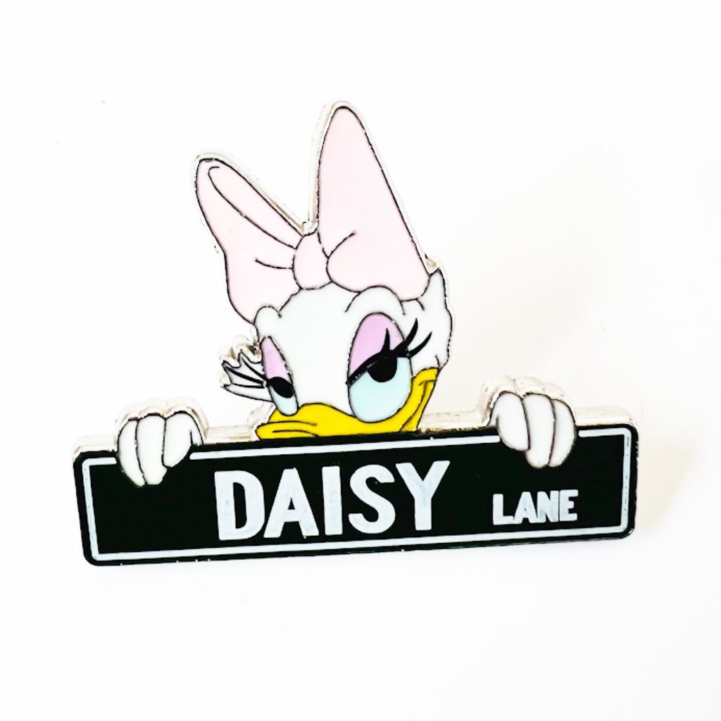 Disney Daisy Duck Daisy Lane Street Sign Pin