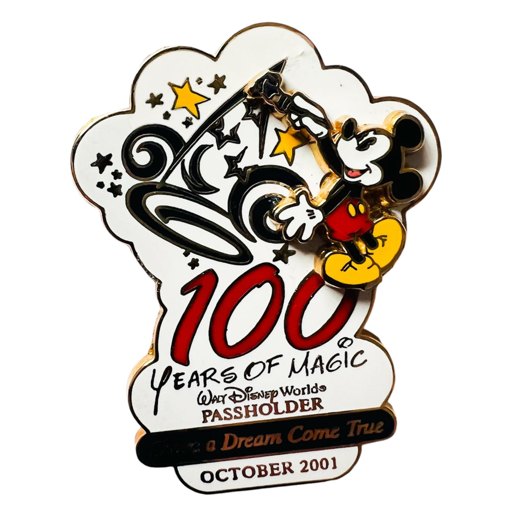 Wait Disney World WDW 100 Years of Magic Passholder Series Pin