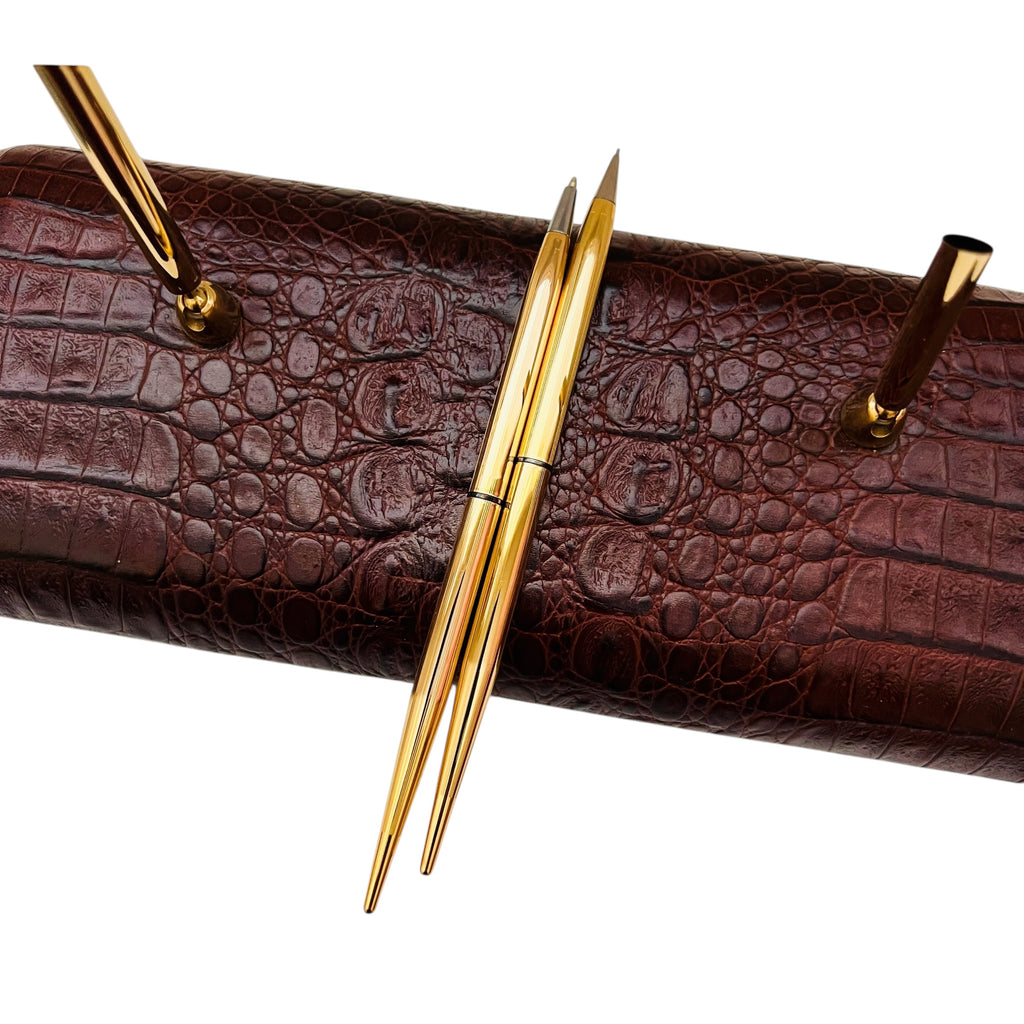 Vintage Stuart Kern AMERICA Pen & Pencil Desk Set