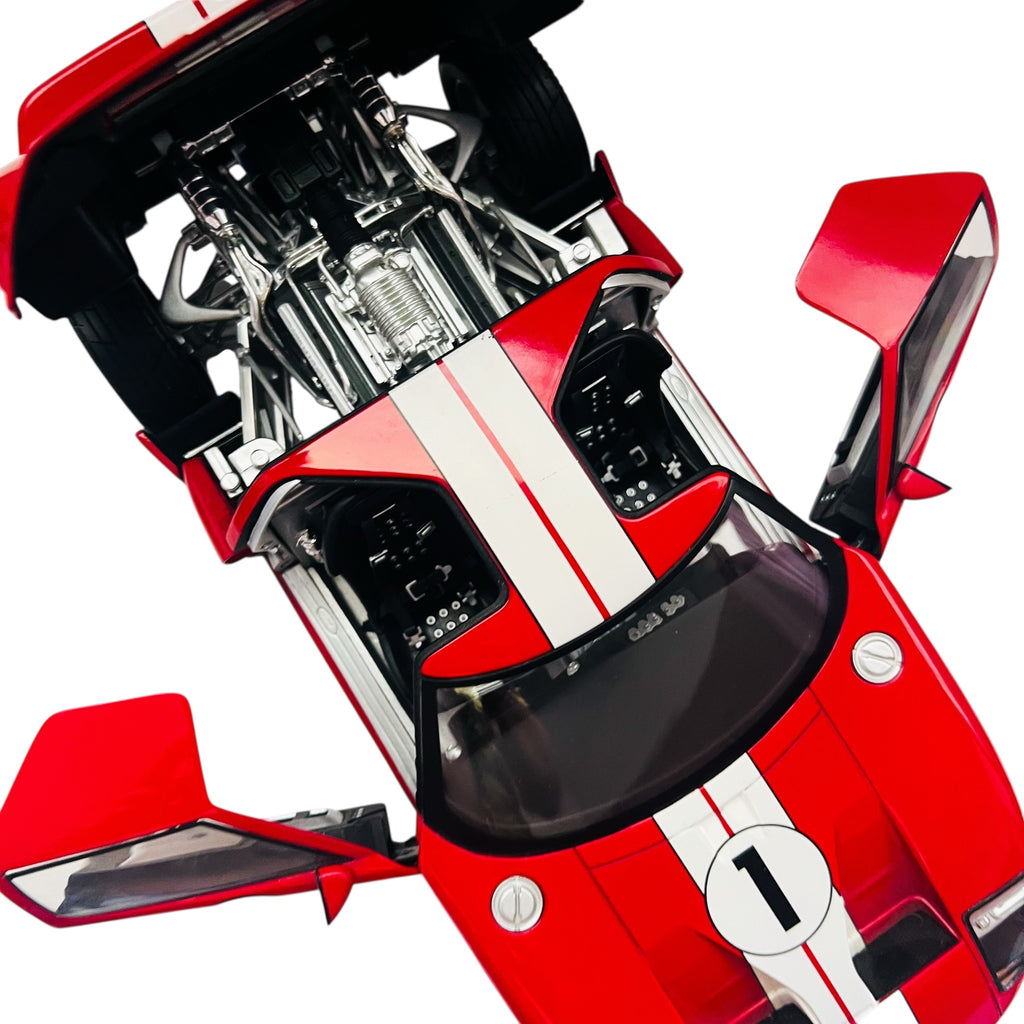 The Beanstock Group Ford Race Car GT Racer 1 Metal Body Model Die Cast Scale 1:18