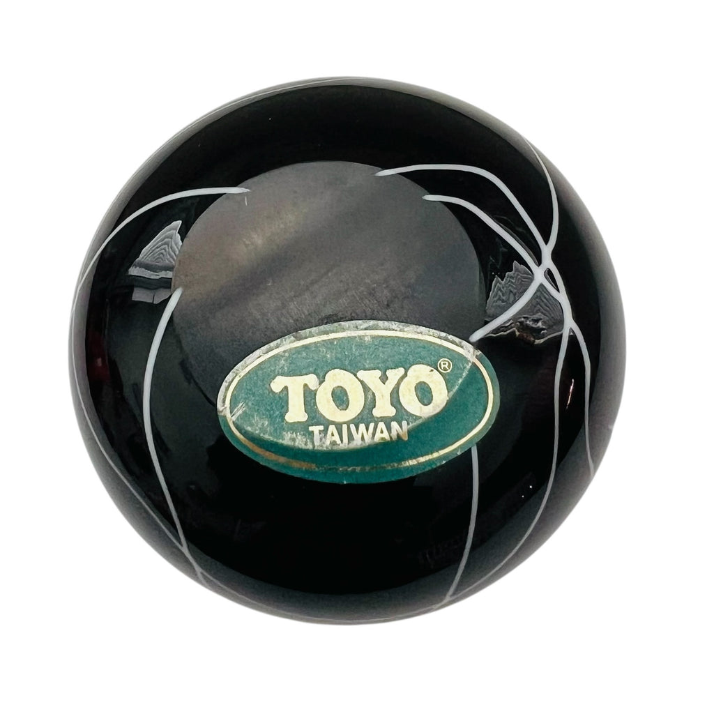 Vintage Toyo Heart Vine Design Black and White Heart Art Glass Paperweight