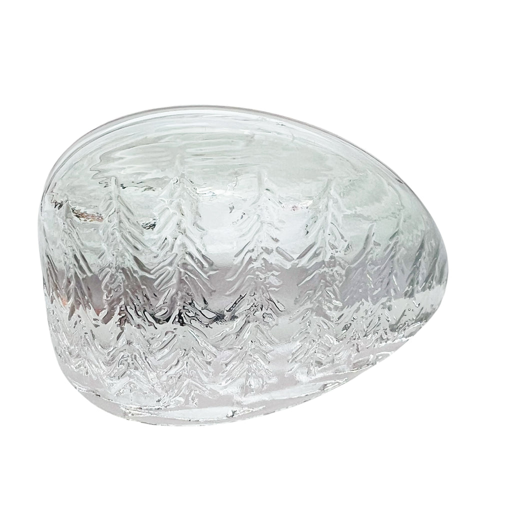 Vintage Iittala Finland Latusatu Forest Trees Fish Glass Paperweight