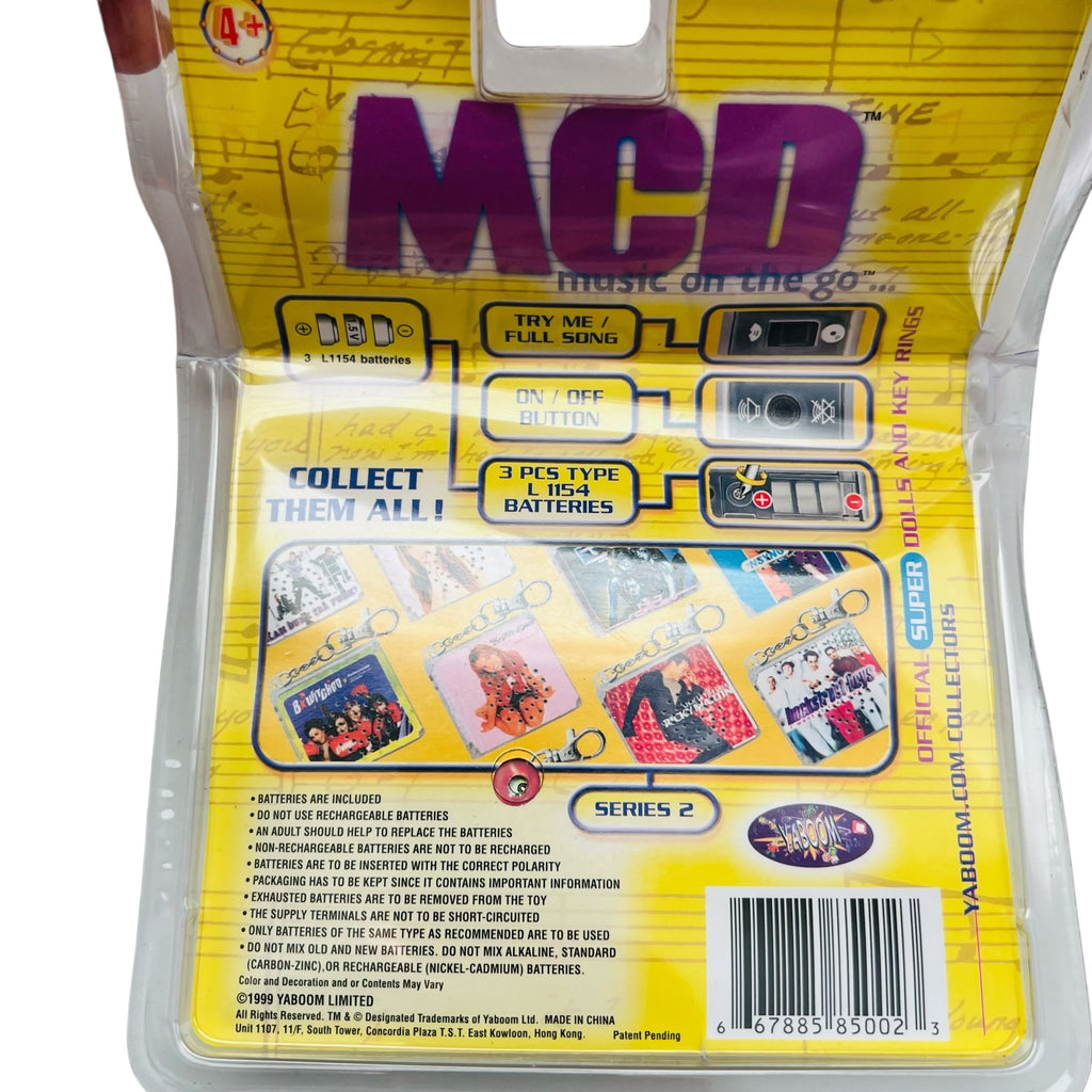 Vintage MCD Ricky Martin Livin La Vida Singing Keychain