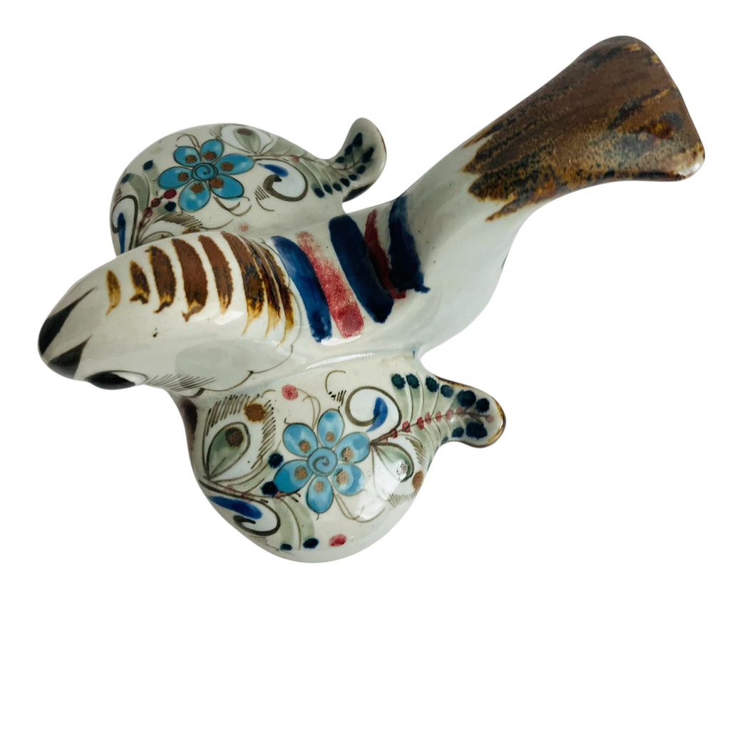 Vintage KE Ken Edwards Bird Signed Mexico Pottery Bird