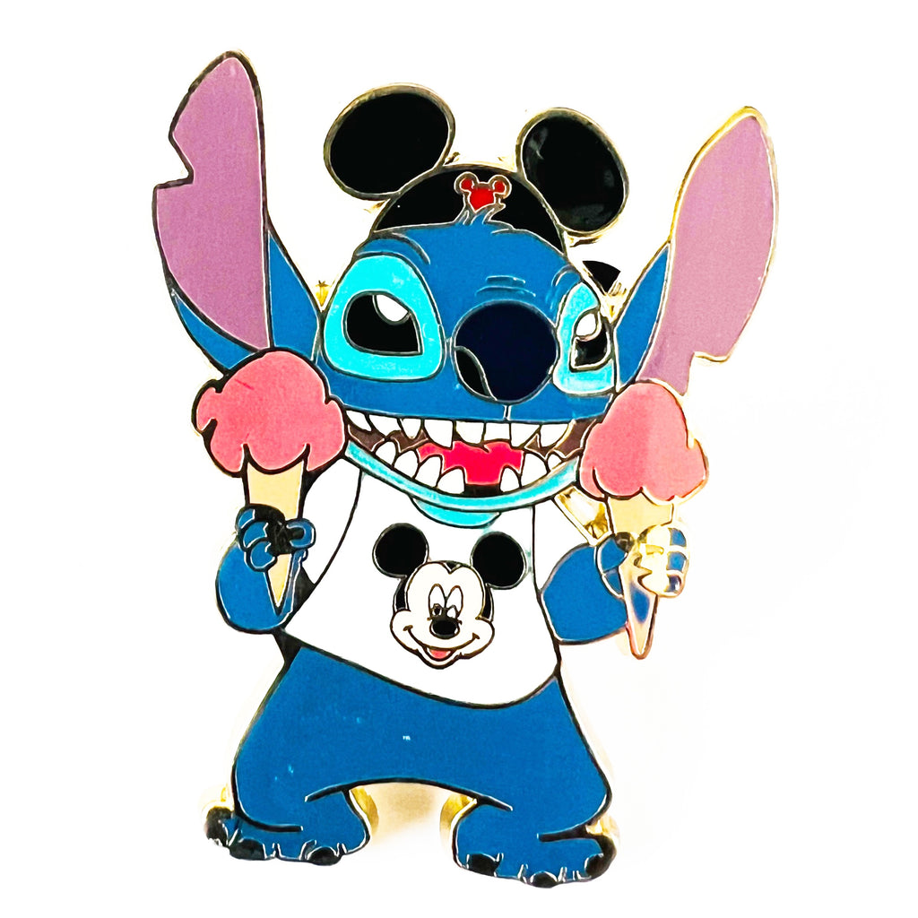 Disney Tourist Stitch with Ice Cream Cones Pin