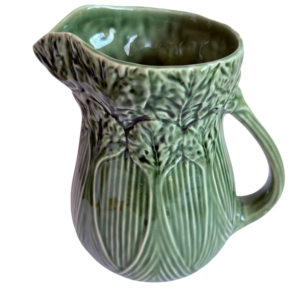 Bordallo Pinheiro Of Portugal Green Pitcher