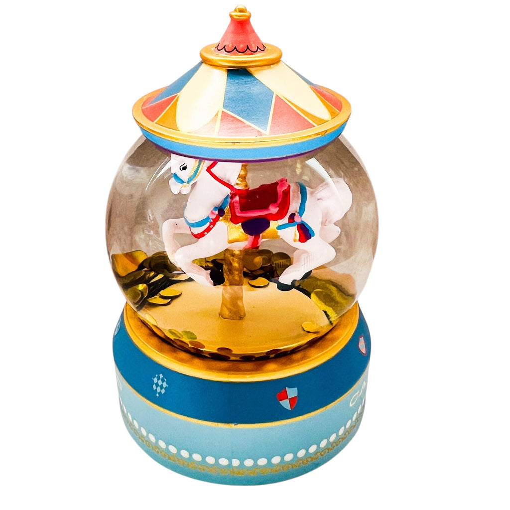 Disney Parks Carousels Around The World Snow Globe Snowglobe
