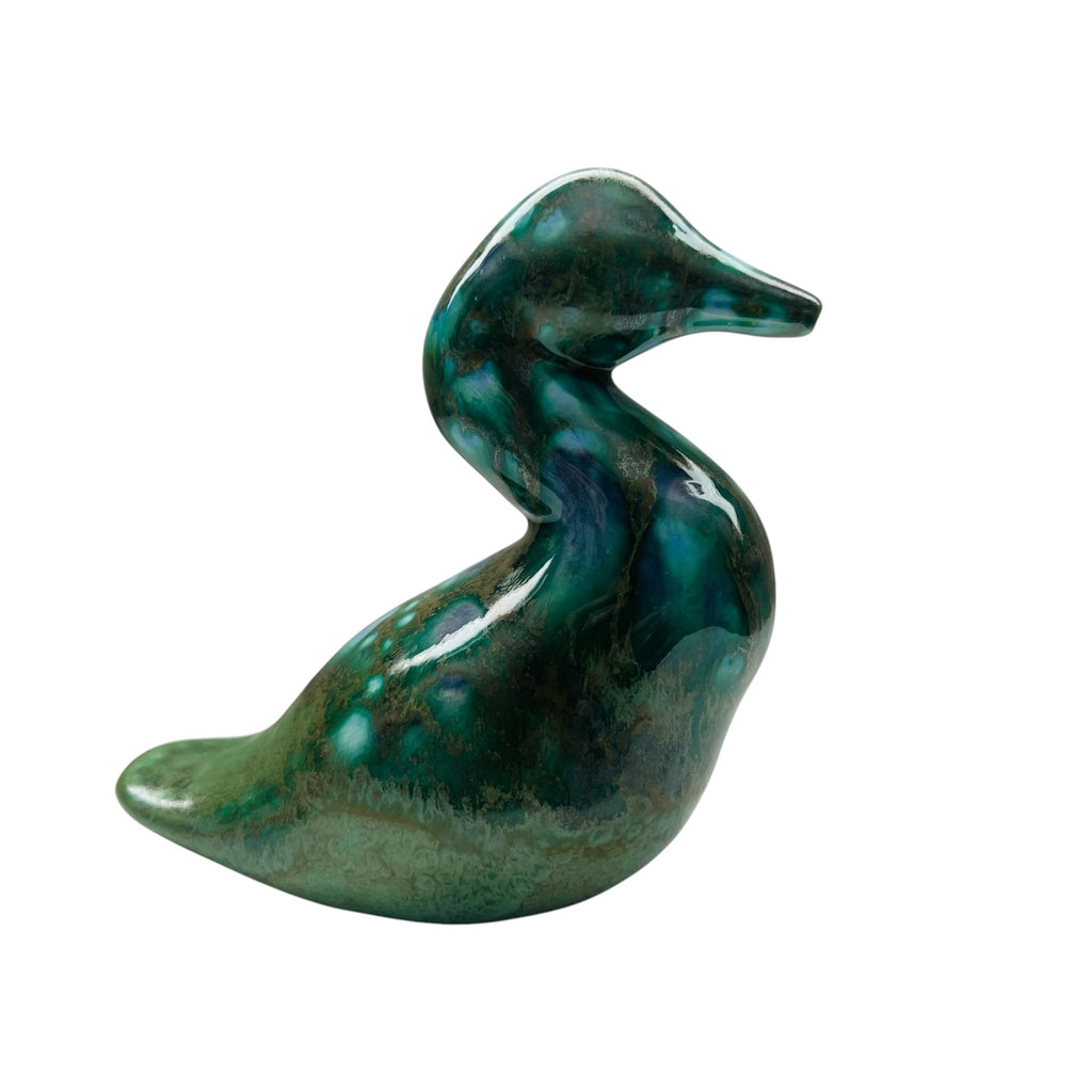 Vintage Monterey Pottery Duck Signed Figurine