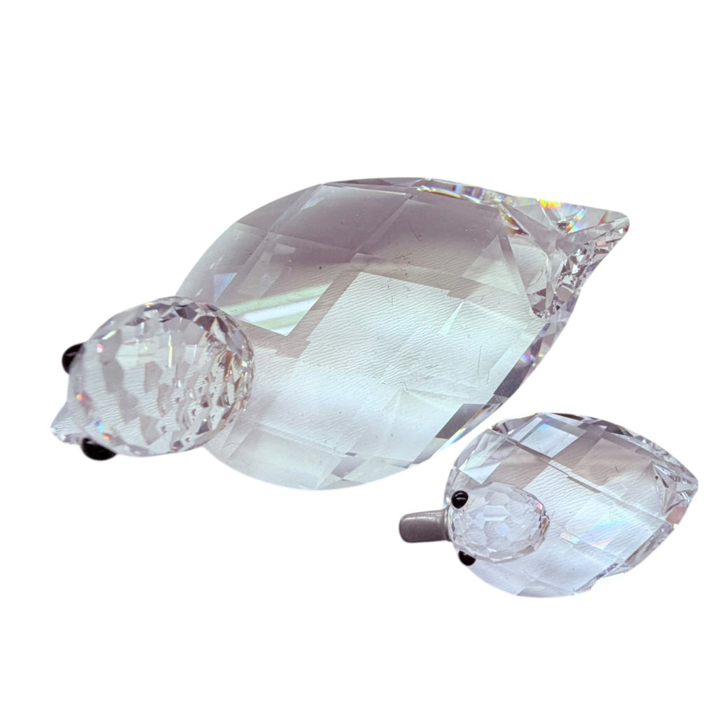 Swarovski Crystal Duck -Pair