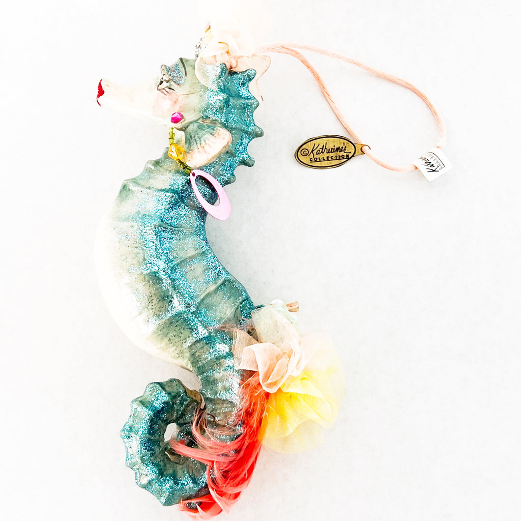 Katherine's Collection Seahorse Kissing Lips Ornament