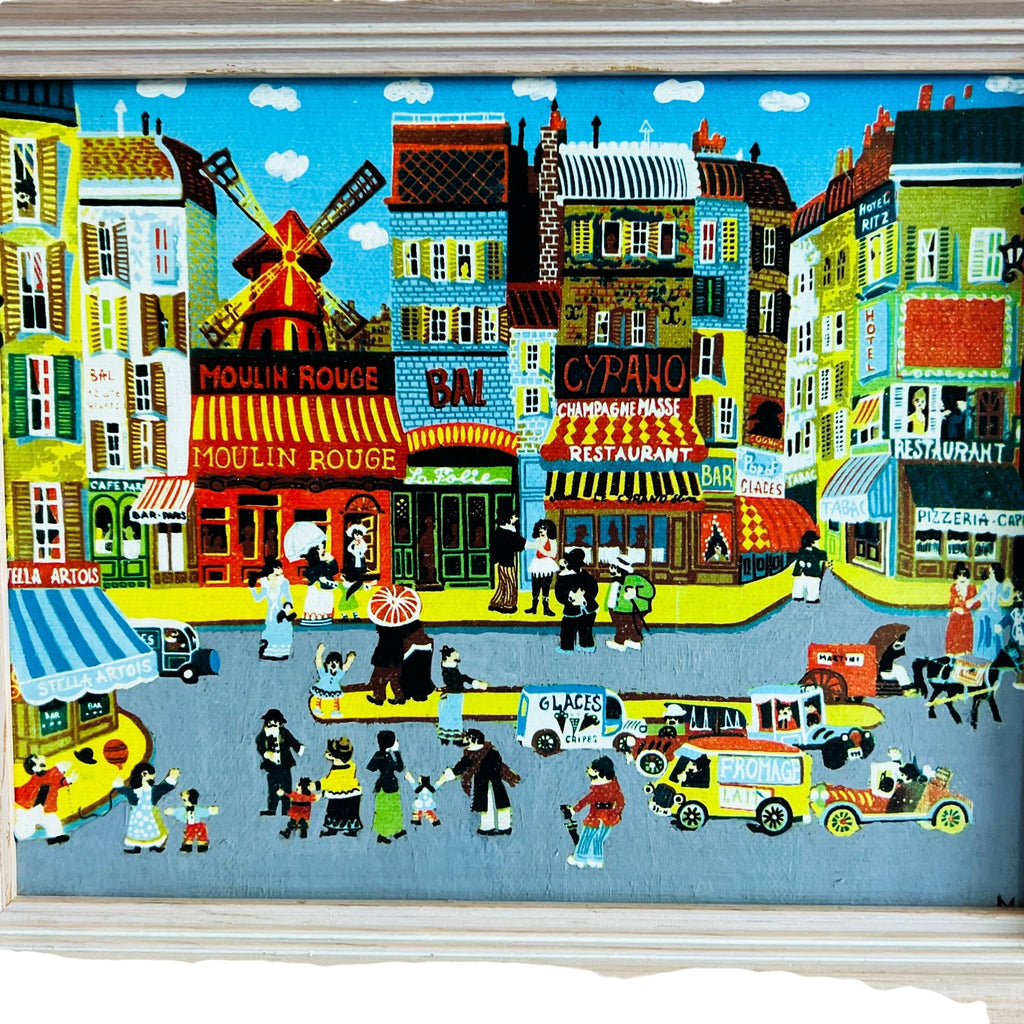 Vintage Paris MOULIN ROUGE Canvas Wall Art